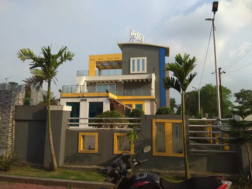 Bungalow construction — another view · Adai — work by Kumar Constructions